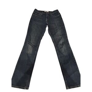 Levis 505 Straight Leg Jeans Womens 30x30 Dark Wash Denim Mid Rise Classic Fit